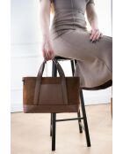 Belly Camel Handtasche aus Veloursleder, 35 x 21 x 12 cm