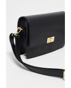 Bolso de hombro de piel Gaya negro - 22,5 x 16,5 x 6,5 cm