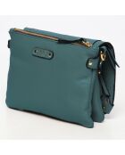 Bayne grüne Schultertasche aus Leder - 22,5x16x3,5 cm