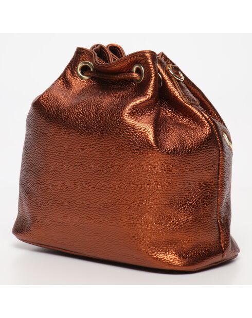 Beth leren emmertas licht brons - 24x25x13 cm