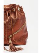 Beth leren emmertas licht brons - 24x25x13 cm