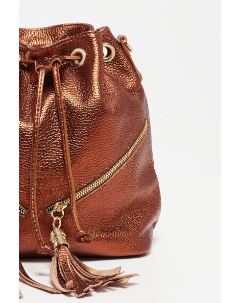 Beth leren emmertas licht brons - 24x25x13 cm