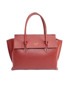 Sac à main en Cuir Irena Bordeaux - 40x25x9 cm