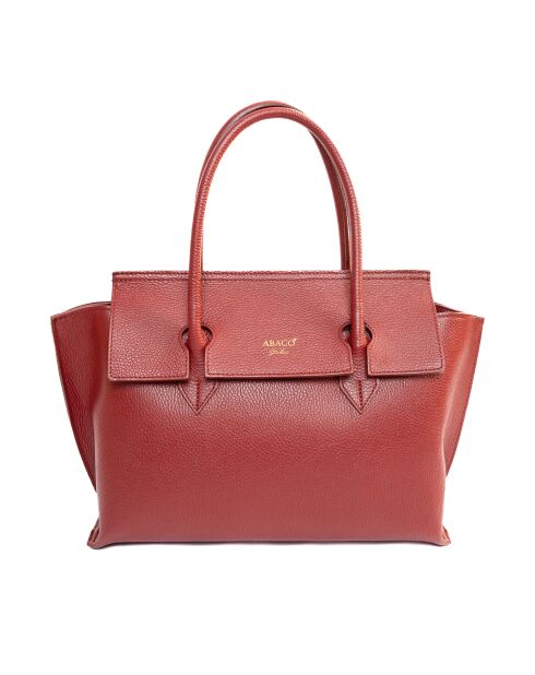 Sac à main en Cuir Irena Bordeaux - 40x25x9 cm