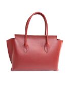 Sac à main en Cuir Irena Bordeaux - 40x25x9 cm