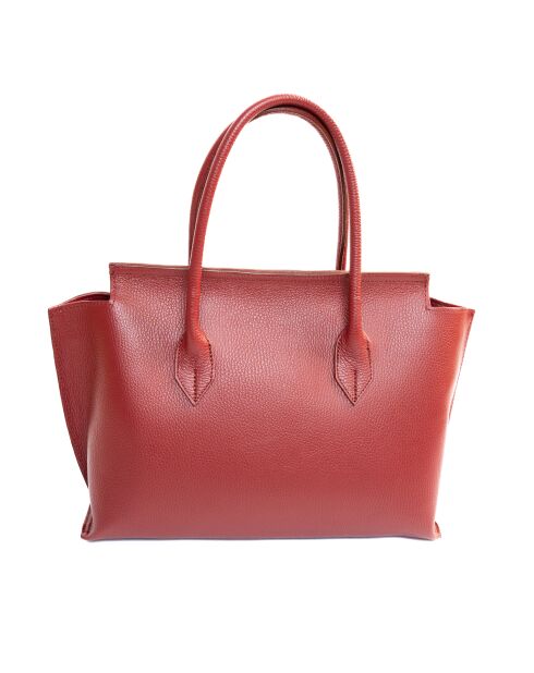Sac à main en Cuir Irena Bordeaux - 40x25x9 cm