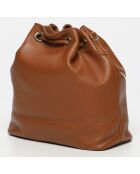 Beth Camel leren emmertas - 24x25x13 cm