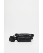 Tena zwart leren heuptasje - 31x14x4,5 cm