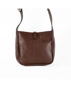 Bandolera Lex de piel moca - 21x22x8 cm