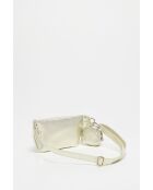 Marsupio in pelle Tena dorata - 31x14x4,5 cm