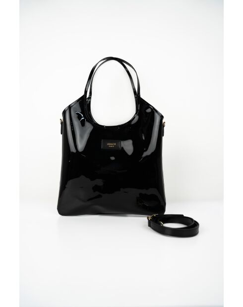 Sac porte épaule en Cuir neven noir - 32x30x1 cm