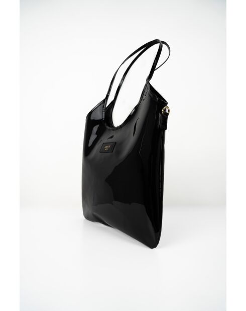 Sac porte épaule en Cuir neven noir - 32x30x1 cm