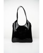 Sac porte épaule en Cuir neven noir - 32x30x1 cm