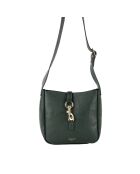 Bandolera de piel lex verde - 21x22x8 cm