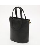 Saia Schwarze Lederhandtasche - 25x30x15 cm