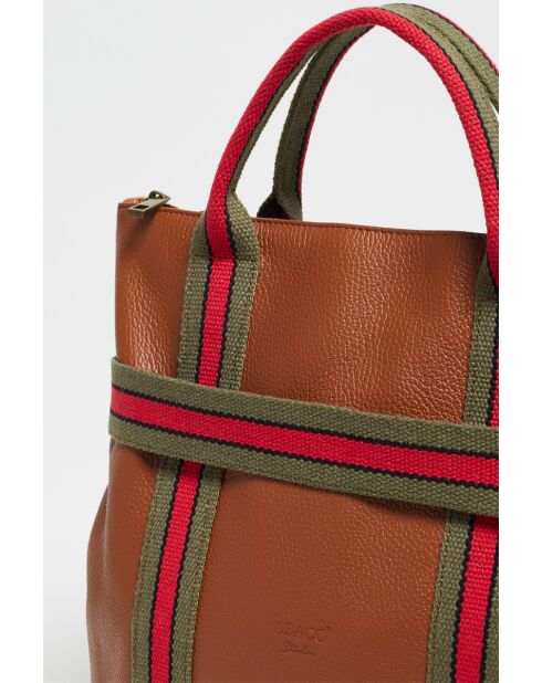 Sac à dos  en Cuir Gao Dollaro Camel - 37,5x9x37 cm