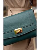 Bolso de hombro Bayne de piel verde - 22,5x16x3,5 cm