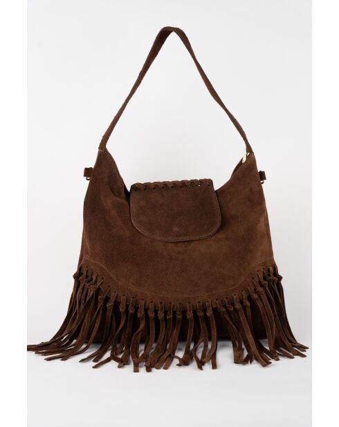 Vega Moka Schultertasche aus Samt - 26x33x11 cm