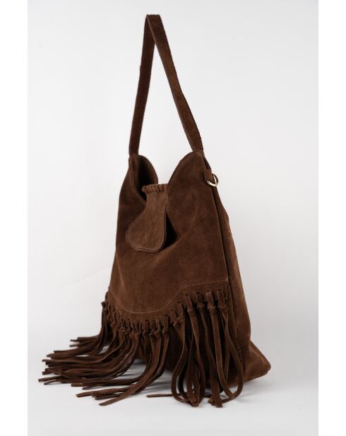 Vega Moka Schultertasche aus Samt - 26x33x11 cm