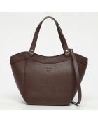 Dana Moka Schultertasche aus Leder - 39x23x12 cm