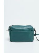 Bolso de hombro Marelys de piel verde - 22,5x7x16 cm