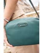 Bolso de hombro Marelys de piel verde - 22,5x7x16 cm