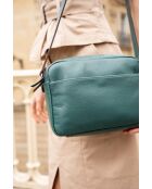 Bolso de hombro Marelys de piel verde - 22,5x7x16 cm