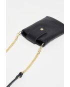 Funda para teléfono Grace de piel negra - 12x18x1 cm