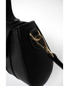 Bolso de piel Lara negro - 20x28x8 cm