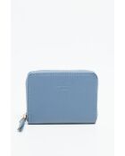 Portefeuille mini en Cuir gali bleue - 12x10 cm