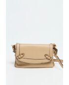 Bolso de hombro Joe de piel nude - 20x12x3 cm