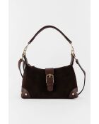 Kane Moka Schultertasche aus Samt, 26 x 17 x 7 cm