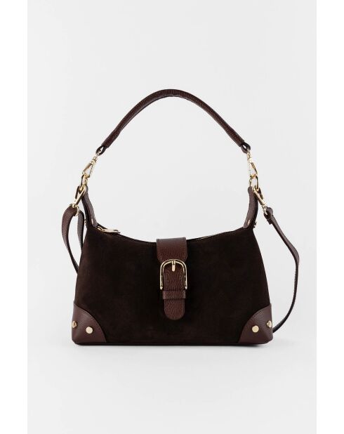 Kane Moka Schultertasche aus Samt, 26 x 17 x 7 cm