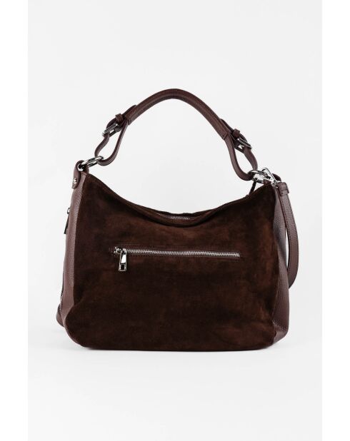 Kai Moka Schultertasche aus Samtleder, 30 x 25 x 10 cm