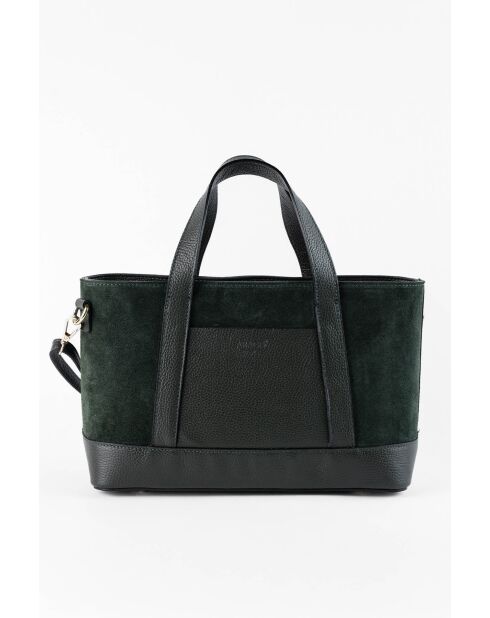 Belly Green Handtasche aus Samtleder - 35x21x12 cm