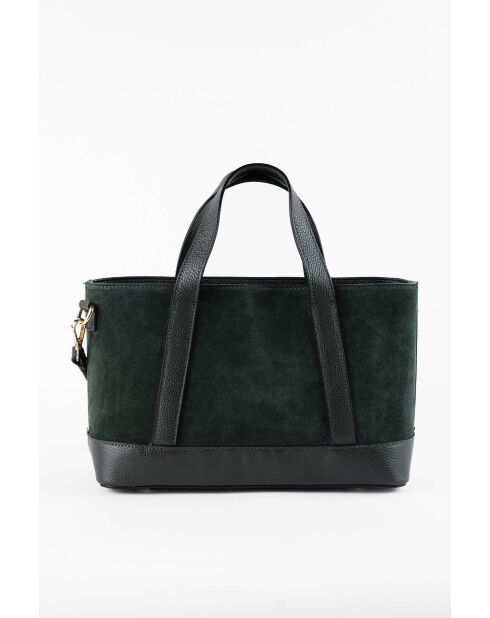 Belly Green Handtasche aus Samtleder - 35x21x12 cm