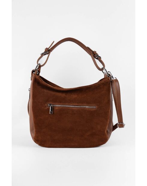 Kai Camel Schultertasche aus Samt, 30 x 25 x 10 cm