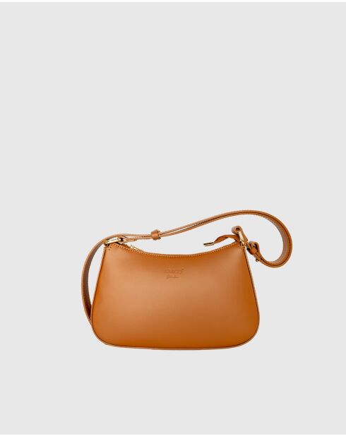 Juna Schultertasche aus Kamelleder - 26x16x6 cm