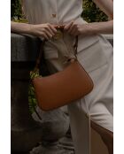 Juna Schultertasche aus Kamelleder - 26x16x6 cm