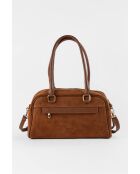 Drew Camel Velvet leren schoudertas - 28x19x9 cm