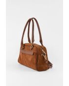 Drew Camel Velvet leren schoudertas - 28x19x9 cm