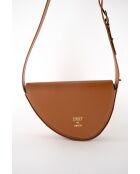 Sac bandoulière en Cuir raily camel - 23x7x8 cm