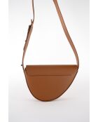 Sac bandoulière en Cuir raily camel - 23x7x8 cm