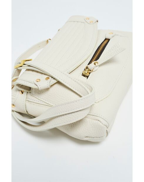 Bolso de hombro Giulia de piel verde - 22,5x16x3,5 cm