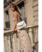 Sac bandoulière en Cuir Giulia vert - 22,5x16x3,5 cm