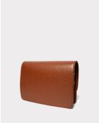 Braune Schultertasche Gaya aus Leder - 22,5 x 16,5 x 6,5 cm