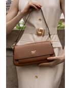 Lior Schultertasche aus Kamelleder - 28x16x6,5 cm