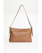 Zita Schultertasche aus Kamelleder - 42x25x8 cm