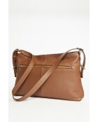 Zita Schultertasche aus Kamelleder - 42x25x8 cm