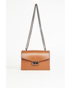 Maegan Schultertasche aus Kamelleder - 20,5x14x7 cm
